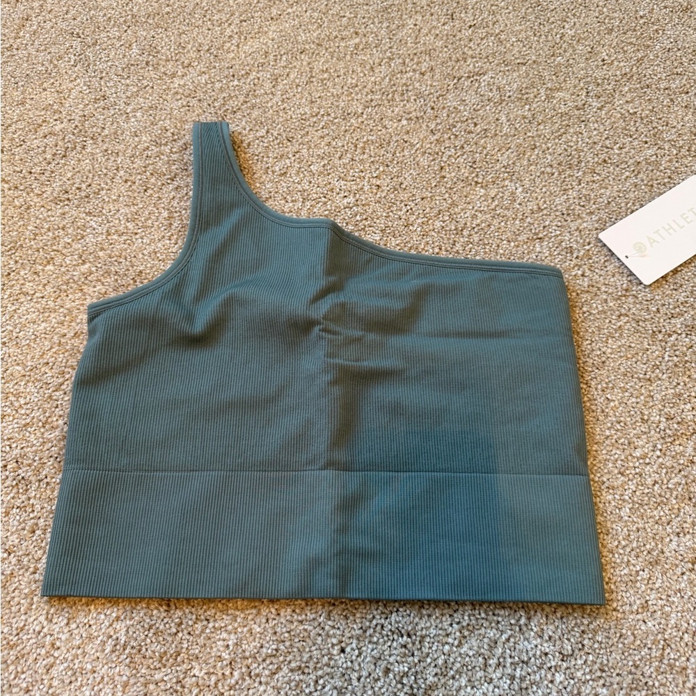 Athleta Aurora Seamless One Shoulder Tank M NWT - Picture 3 of 4